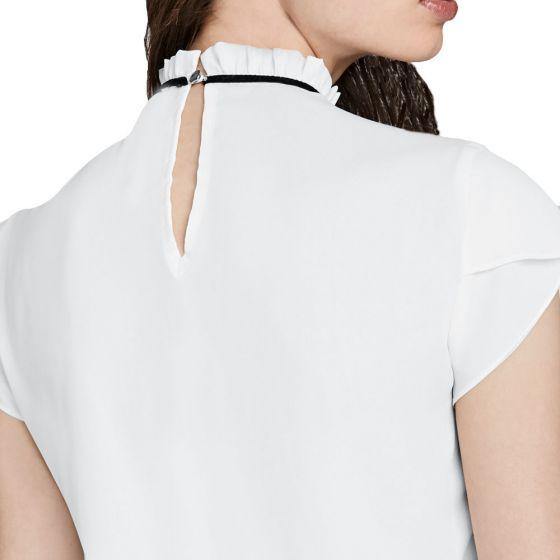 Blusa de Vestir Blanca Manga Corta Tierra Bendita SA45 - Conceptos