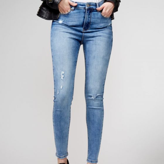 JEANS CASUAL ATMOSPHERE DNM 7730 ~ DAMA Gris