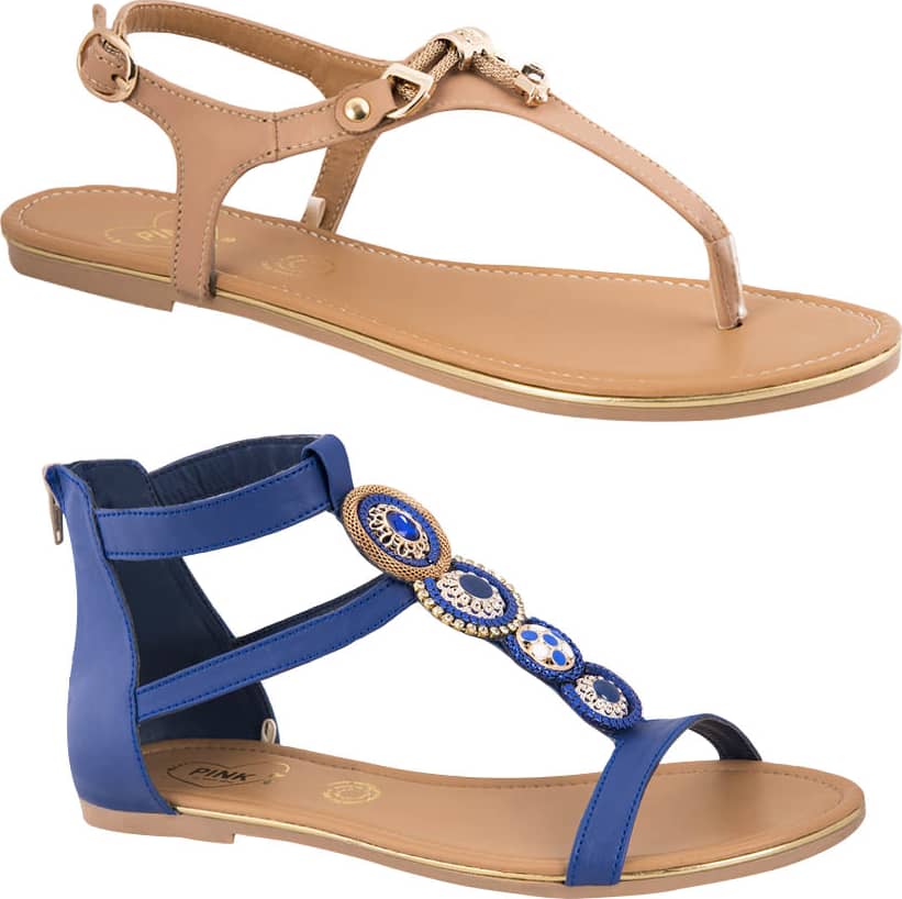 Kit Casual Sandalia Pink By Price Shoes 5151