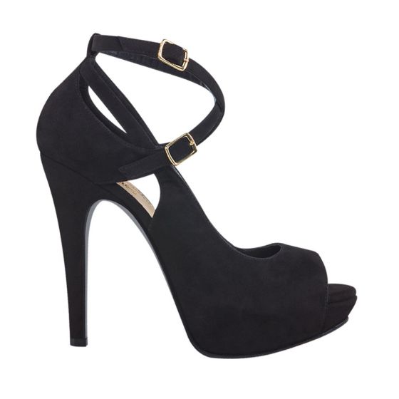 Tacones / Zapatillas de vestir Abusiva 100 Color Rosa y Negro