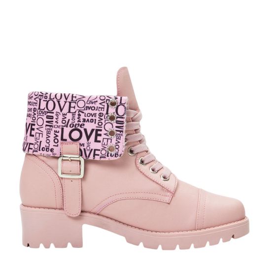 Botas Estilo Militar Rosas TIERRA BENDITA 604