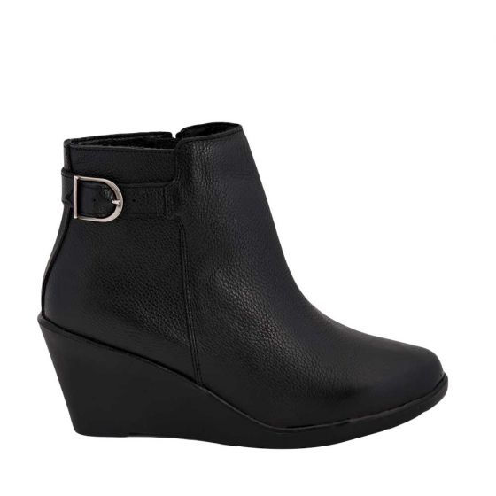 Botas Cortas Casuales Negras VI LINE 1491
