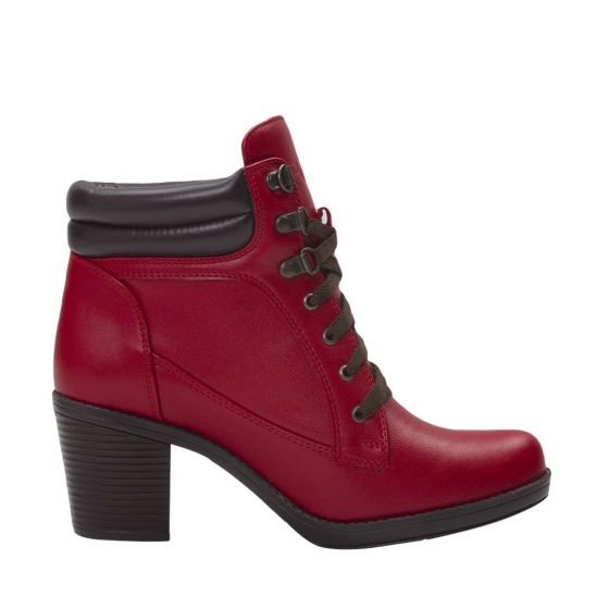 Botas Casuales Estilo Militar Rojas HPC POLO 7701