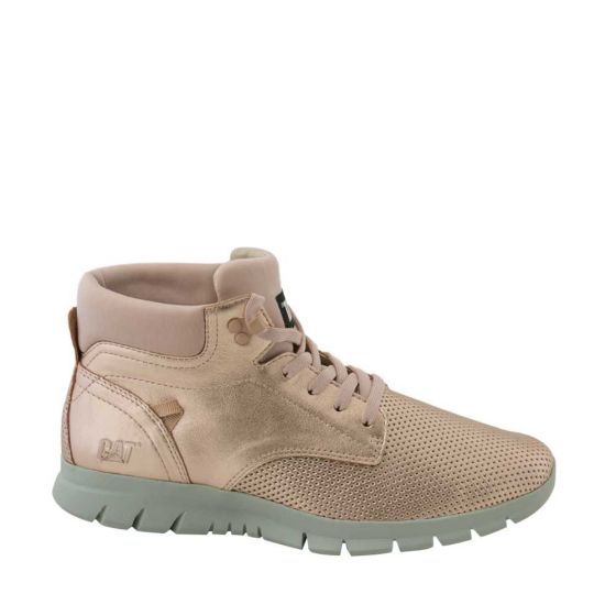 Hiker Caterpillar boots for women model Crush 0643 Color Pink