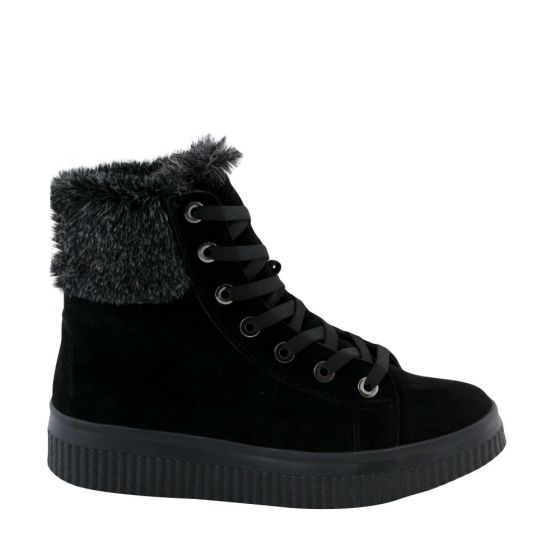 Black High Top Tennis Woman Tierra Bendita 1203