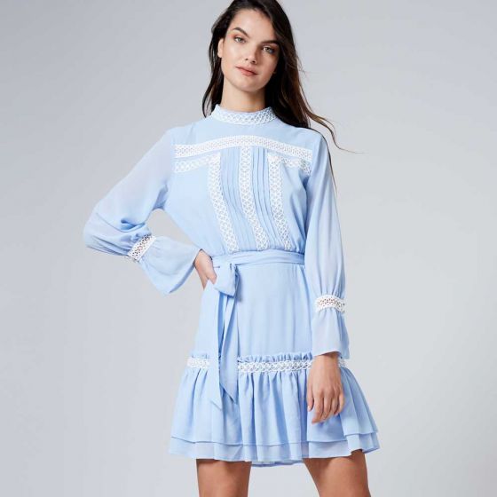 VESTIDO CASUAL HOLLY LAND 363A ~ DAMA Azul