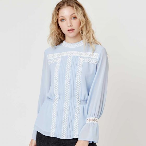 BLUSA CASUAL HOLLY LAND ZA60 ~ DAMA Azul