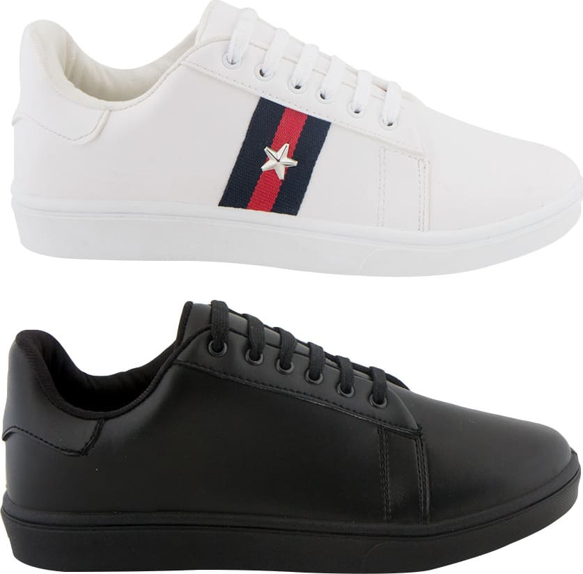 Kit pares choclo tenis casual urbano dama multicolor Urban Shoes mod