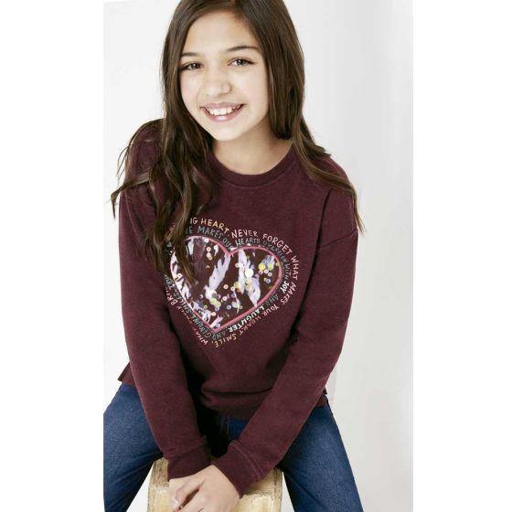 SUDADERA CASUAL PINK BY PRICE SHOES LONY ~ NIÑA Rojo