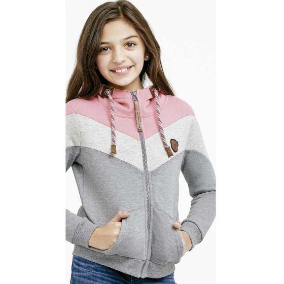 SUDADERA CASUAL PINK BY PRICE SHOES LN06 ~ NIÑA Gris