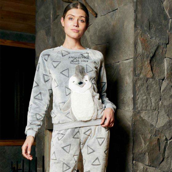 PIJAMA LOVE TO LOUNGE ML02 ~ DAMA Gris