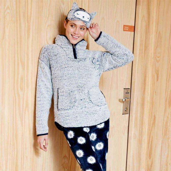 PIJAMA LOVE TO LOUNGE ML12 ~ DAMA Azul