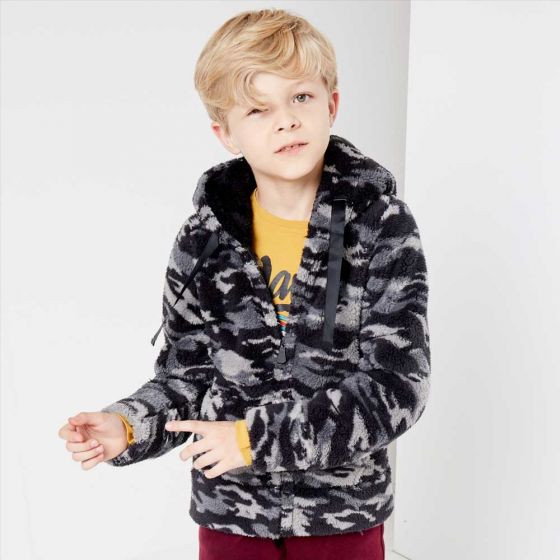 Chamarra Casual Gris Niño Kebo Kids URIO