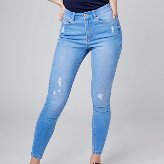 JEANS CASUAL ATMOSPHERE DNM 7730 ~ DAMA Azul