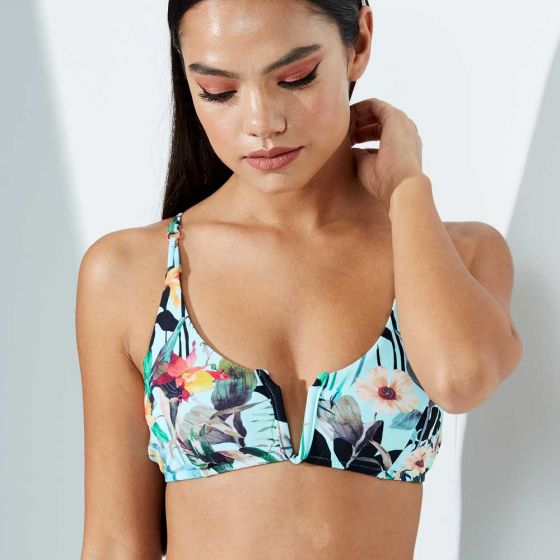 BRASIERE DE PLAYA HOLLY LAND P118 ~ DAMA Azul