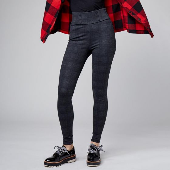 LEGGINGS CASUAL HOLLY LAND 9112 ~ DAMA Gris