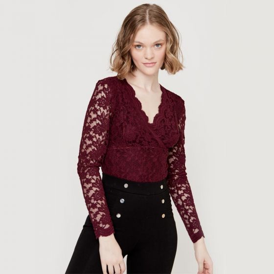 PANTIBLUSA CASUAL HOLLY LAND CD03 ~ DAMA Rojo