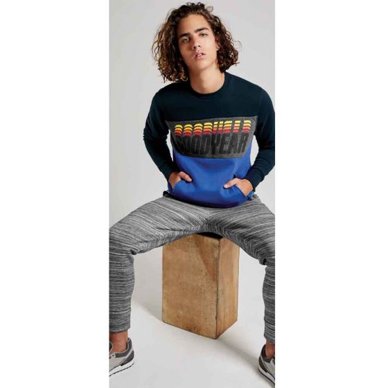 Blue Sweatshirt for Men Goodyear NJPN