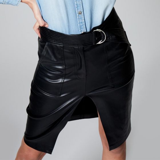 FALDA CASUAL HOLLY LAND BKPC ~ DAMA Negro