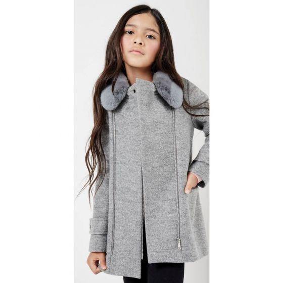 ABRIGO CASUAL PINK BY PRICE SHOES 838N ~ NIÑA Gris