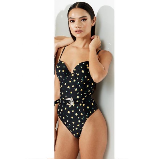 TRAJE DE BAÑO HOLLY LAND H300 ~ DAMA Negro