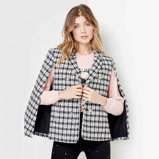 SACO CASUAL HOLLY LAND 5K33 ~ DAMA Negro