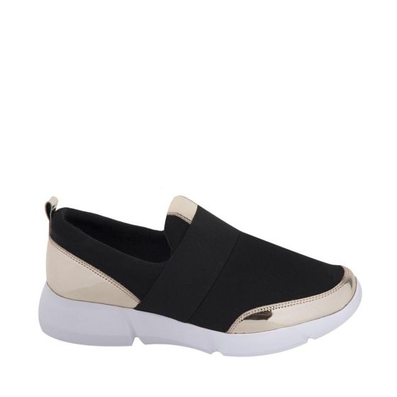 Tenis casuales negros Shosh 2455 para mujer