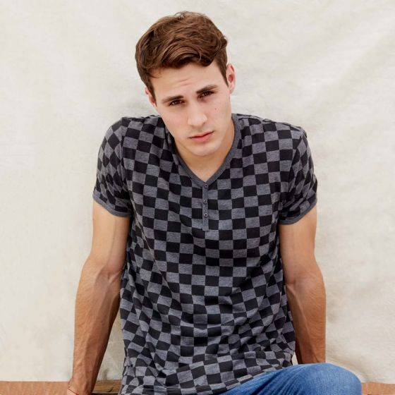 PLAYERA CASUAL KEBO RAW G999 ~ CABALLERO Negro