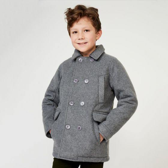 ABRIGO CASUAL KEBO KIDS 92CN ~ NIÑO Gris