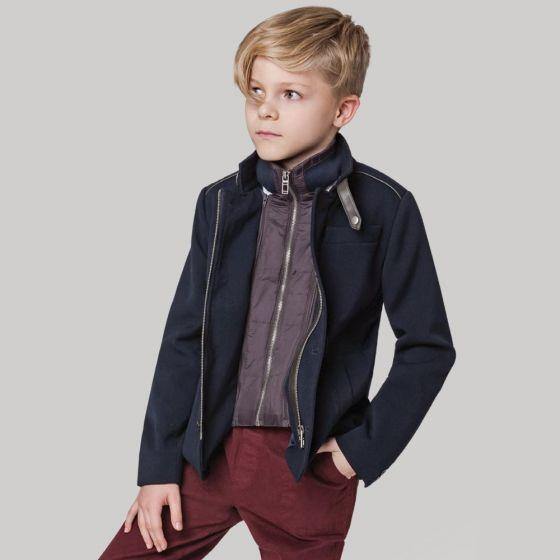 Abrigo Casual Azul Niño Kebo Kids 733A - Conceptos