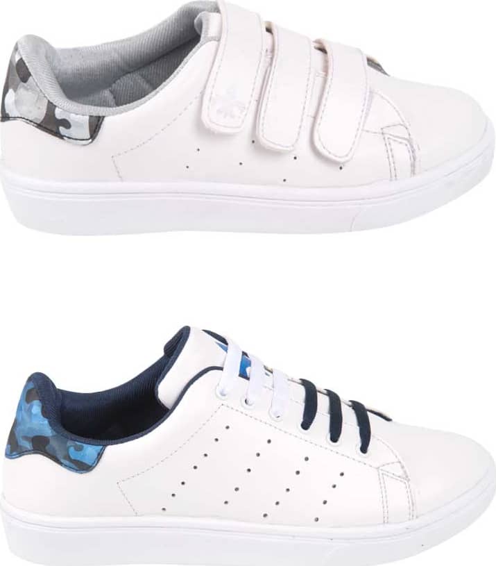 Kit pares choclo tenis casual urbano niño blanco Urban Shoes