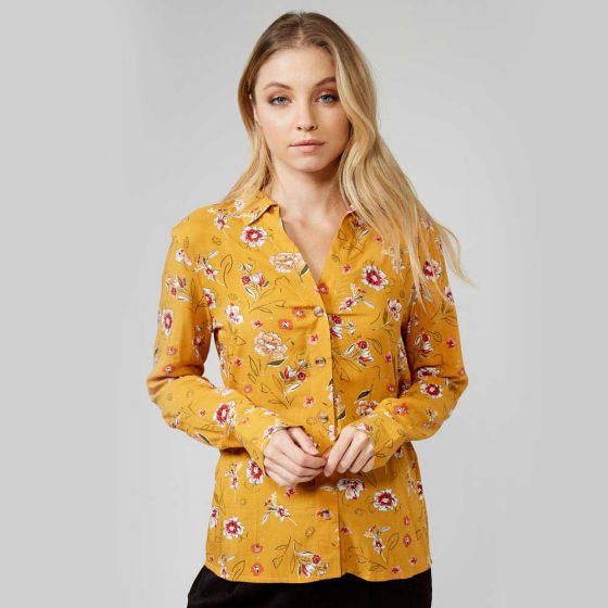 BLUSA CASUAL HOLLY LAND 4035 ~ DAMA Amarillo