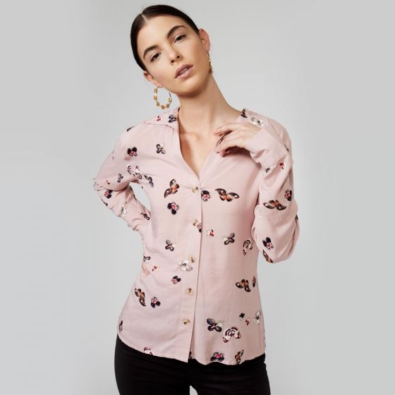 BLUSA CASUAL HOLLY LAND 4035 ~ DAMA Rosa