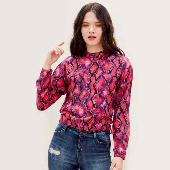 BLUSA CASUAL HOLLY LAND NT33 ~ DAMA Rosa