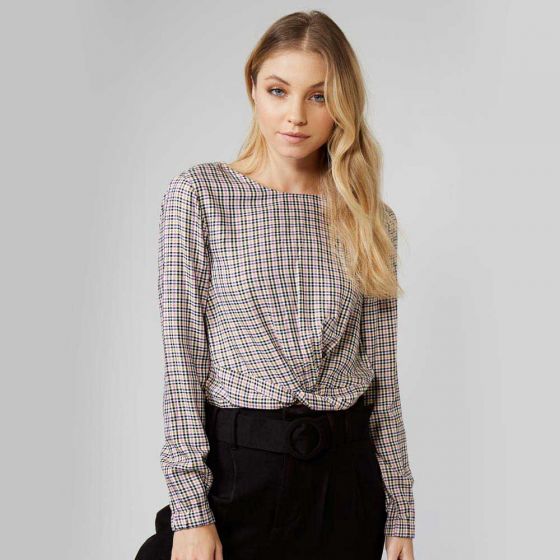 BLUSA CASUAL HOLLY LAND NT27 ~ DAMA Azul