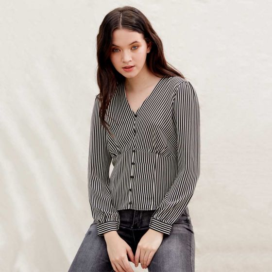 BLUSA CASUAL HOLLY LAND AS30 ~ DAMA Negro