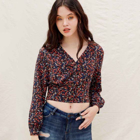 BLUSA CASUAL HOLLY LAND AS25 ~ DAMA Negro