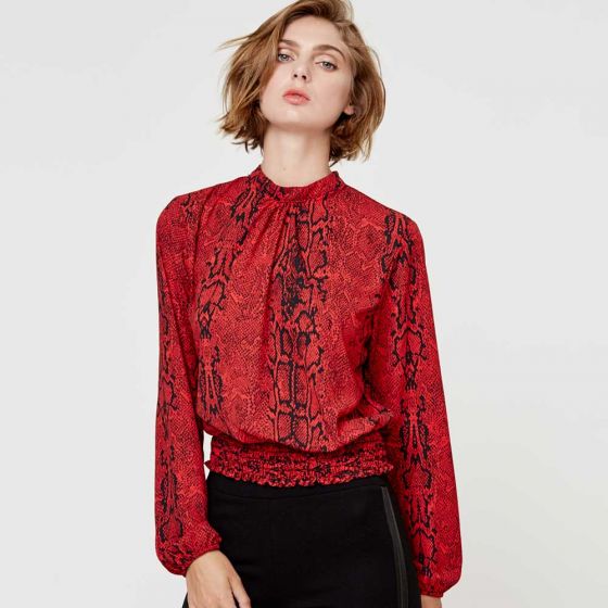 BLUSA CASUAL HOLLY LAND R212 ~ DAMA Rojo