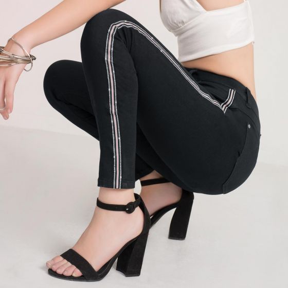 JEANS CASUAL PARIS HILTON 8602 ~ DAMA Negro