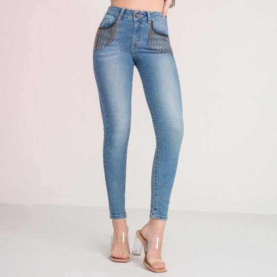 JEANS CASUAL PARIS HILTON 8594 ~ DAMA Gris