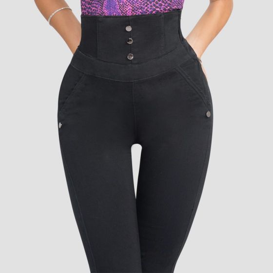 JEANS CASUAL SEVEN ELEVEN 8631 ~ DAMA Negro