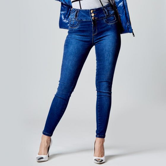 JEANS CASUAL FERGINO 1923 ~ DAMA Gris