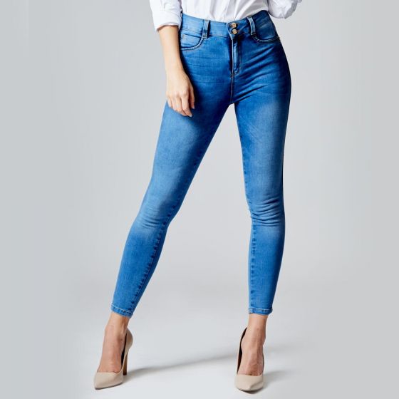 JEANS CASUAL FERGINO 1932 ~ DAMA Azul