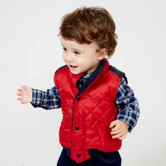 CONJUNTO CASUAL C+BB 1204 ~ Bebe Rojo