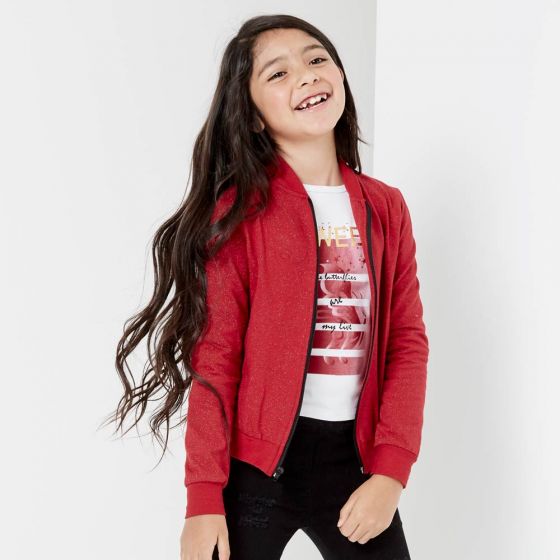 CONJUNTO CASUAL PINK BY PRICE SHOES 5661 ~ NIÑA Rojo