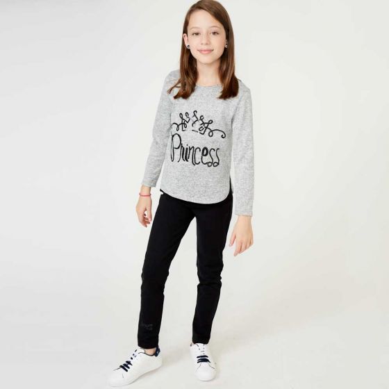 CONJUNTO CASUAL PINK BY PRICE SHOES 694E ~ NIÑA Gris