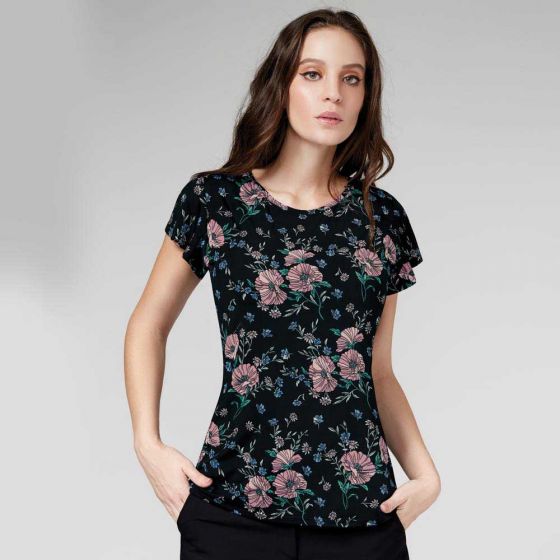 BLUSA CASUAL YAELI FASHION 6249 ~ DAMA Negro