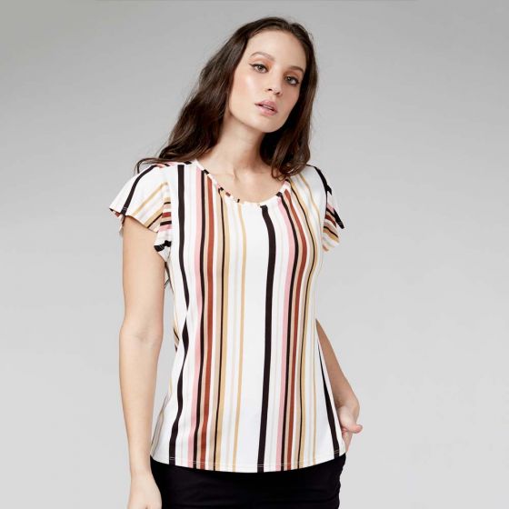 BLUSA CASUAL YAELI FASHION 6249 ~ DAMA Blanco