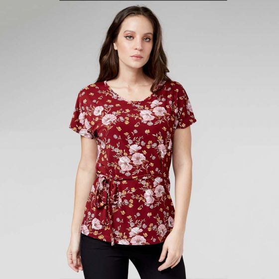 BLUSA CASUAL YAELI FASHION 0309 ~ DAMA Rojo