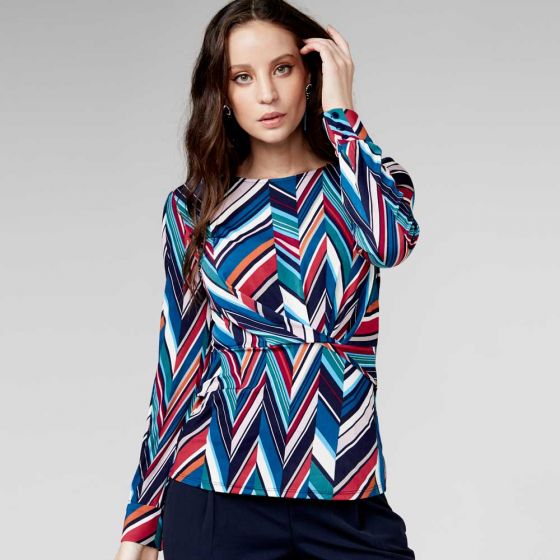 BLUSA CASUAL YAELI FASHION 3901 ~ DAMA Multicolor